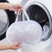 Resim 1 Adet Dayanıklı İç Çamaşırı Çamaşır Torbası - Fermuarlı Mesh Yıkama Koruma Kılıfı, Hassas Giysiler için Uygun, Deformasyon ve Hasarı Önlemek için Yuvarlak Tasarım, Çamaşır Torbaları 