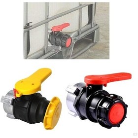Resim Pazly Yüksek Kaliteli Sarı Ibc Tank Adaptörü Vanası Değiştirme Seti - Dayanıklı Plastik, Kolay Montaj, Bahçe Ve Kimyasal Tanklar İçin Uygun Sarı 