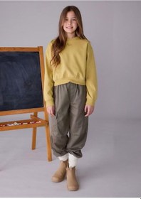 Resim Kız Swatshirt 25kmyr7422 Yeşil 