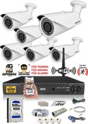 Resim IDS DS-2073HD-W-SET6-500 6 Kameralı 1080P Full HD 5 MP Sony Lensli Kamera Seti - 2073 
