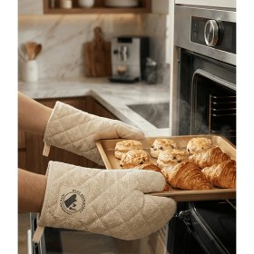 Resim Fırın Eldiveni Isıya Dayanıklı Termo Astarlı Lüx Fırın Eldiveni 