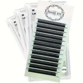 Resim 3D W Kirpik Uzatma Malzemeleri 0.07mm/0.1mm Y Şekilli Kirpik Kümeleme Hazır Hacim Fanları Doğal Mink Bireysel Demetler Kıvrım C/D 