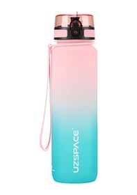 Resim Uzspace Büyük Boy 1000Ml Motivasyon Matarası Çift Renk Softtouch Ff Collection Tritan Su Matarası 
