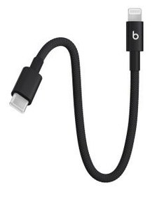 Resim Beats USB-C - Lightning Örgülü Kısa Kablo (20 cm) Jet Siyah MEQM4EE/A 