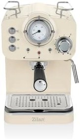 Resim ZLN2992 Espresso Kahve Makinesi Espresso-Cappiccino-Latte | 15 Bar Süt Köpürtücü | 1100W Retro Bej 