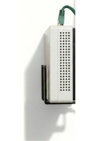 Resim Kendinden Yapışkanlı Siyah Duvara Asılabilir Modem Adsl Wifi Router Saklama Duvara Montaj Kutusu Organizer Raf 