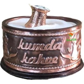 Resim Yuvarlak Kumda Kahve Bakır Kumda Kahve Makinesi Kumda Kahve Kumda Türk Kahvesi Makine Kızgın Kumda Kahve Tezgahı Safir Kumda Kahve 