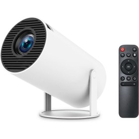 Resim qasul Taşınabilir Android Projeksiyon Wifi Destekli Akıllı Sinema Projektör Beyaz Ultra HD 