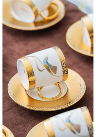 Resim Acar Stork 6 Kişilik Kahve Fincanı Takımı - 90 Ml renkli 