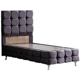 Resim Setaymobilya Baza, Duke Lux Antrasit Tek Kişilik Baza + Başlık Seti, Setay 