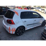 Resim VW Golf 5 Gti Yan Marşpiyel Takımı - Plastik Parlak Siyah 