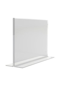 Resim Heroglas 10adet A5 T Tipi Yatay Masa Üstü Şeffaf Pleksi / Föylük-fiyatlık-menü-broşürlük 