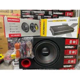 Resim Soundmax FUL SET SX-FC12 30CM 1500W SUBWOOFER BAS SX-3000.4 4KANAL AMFİ SX-M62BN 16CM MİDRANGE KABLOTK. KABİN 