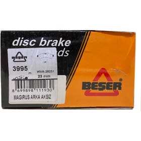 Resim Beşer 3995 Arka Fren Balatası Magirus Ym-Daily Iii-Otokar 10-- 