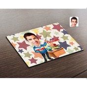 Resim Kişiye Özel Erkek Sınıf Öğretmeni Karikatürlü Ahşap Puzzle-1 