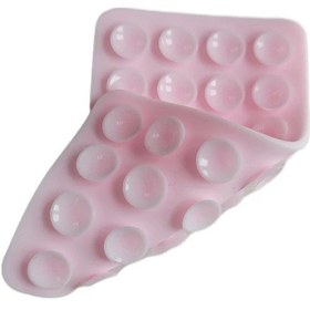 Resim Goldenqian 1 Adet Destekli Yapışkan Enayi Ped Sabit Ped Çift Taraflı Silikon Vantuz Cep Telefonu Armatür Vantuz Light Pink Light Pink 