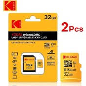 Resim Kodak Mikro Sd 128 Gb 256 Gb Flash Bellek Kartı C10 Tf Kart 4 K Class10 Tarjeta 32gb 2pcs 