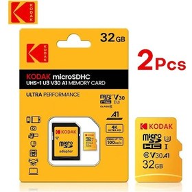 Resim Kodak Mikro Sd 128 Gb 256 Gb Flash Bellek Kartı C10 Tf Kart 4 K Class10 Tarjeta 32gb 2pcs 