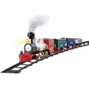Resim Sunman Sesli ve Işıklı Klasik Tren Seti - 16 Parça 