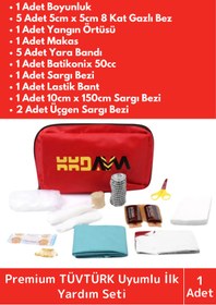 Resim Wintoup Premium Acil Müdahale Ev Iş Yeri Araç Oto Okul Deprem Doğal Afet Ecza Ilk Yardım Bez Çantalı Set 