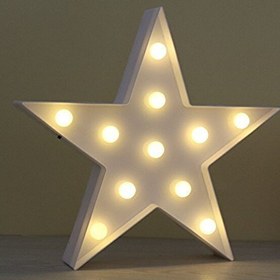 Resim Evimdeyokyok Led Işıklı Beyaz Yıldız Gece Lambası 