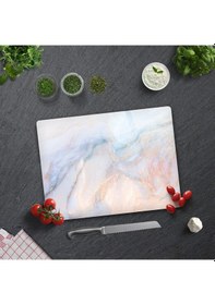 Resim Cam Kesme Tahtası Supreme Mermer Görünümlü 30cm X 40cm 
