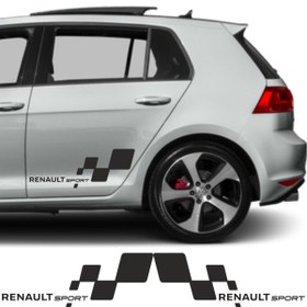 Resim Genel Markalar Renault Latitude İçin özel yeni uyumlu Aksesuar Yan Sport 28*13 