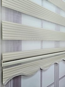 Resim BBB MZ482 Pliseli Krem Stor Zebra Perde 120x200 