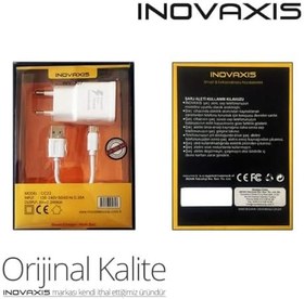Resim inovaxis Samsung Galaxy S7 Hızlı Şarj Cihazı + Type-C Data Kablosu, Beyaz, 2.2A cc22 