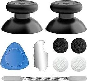 Resim DUXICEPIN Oculus Quest 2 Denetleyicisi için Yedek Kit, Analog Joystick Thumbstick Mantar Kapakları ve Metal Aletleri ile Yedek Kit 