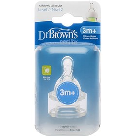Resim Dr.Browns 2. Seviye Dar Ağız Silikon Biberon Emziğiİkili Paket - Standart / Standart 
