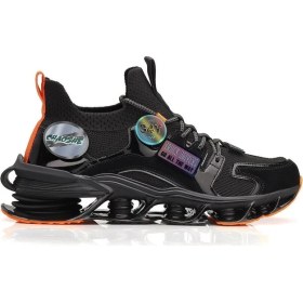 Resim Gamelu Alice Siyah Özel Tasarım Sneakers Erkek Spor Ayakkabı 
