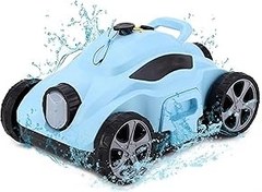 Resim Robotic Pool Cleaner, Cordless Robotic Pool Vacuum, Lasts up to 110 Mins, Automatic Cleaning and Self-Parking, for Pools up to 1,076 Sq.ft 