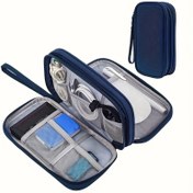 Resim Dayanıklı Oxford Kumaş Elektronik Organizatör Çanta - Şarj Cihazları, USB'ler, Kulaklıklar ve Daha Fazlası için File Cepli Seyahat Kablosu & Aksesuar Kutusu - Günlük İşe Gidiş Geliş İçin İdeal 