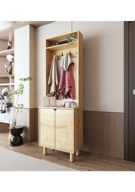 Resim Padova Portmanto Vestiyer Ayakkabılık 2 Kapaklı 4 Askılı 