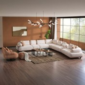 Resim Dorian Puzzle Köşe Takımı - FER 226 TARÇIN / Dorian Köşe Takımı (K90+J90+L+2+PUF+TEKLİ) 