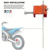Resim Cloudstore Turuncu Atv Motosiklet Zincir Dişlisi Hizalama Aleti Universal Motokros Dirt Bike 