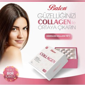 Resim Balen Collagen Kollajen Hidrolize Tip 1 800 Mg 60 Tablet X 3 Adet 