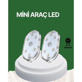 Resim Dokunmatik Sensörlü Şarjlı Araç Içi Ambiyans Aydınlatma 