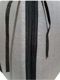 Resim Sandalye Minderi Yıkanabilir Fermuarlı Lastikli 6'lı Açık Gri 4 Cm Sünger Alt 42x42 Sırt 42x42 