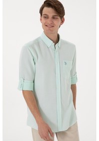 Resim U.S. Polo Assn. Erkek Mint Regular Fit Cepli Gömlek 50306340-VR090 