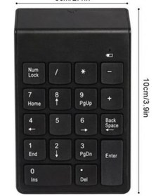 Resim Light Nova Kablosuz Numeric Keypad 18 Tuşlu Sayısal Tuş Takımı Klavye Numpad 