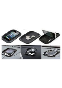 Resim Araba Oto Araç Telefon Tutucu Kaydırmaz Havuzlu Ped Havuzlu Kaydırmaz Ped Eşya Tutucu Siyah 