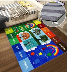 Resim Eğitici Mevsimler Çocuk Odası Halısı 