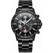 Resim 2xudc C102 10*10*10 Oem Odm Üç Göz ve Altı Iğne Işıklı Dekoratif Takvim Ay Fazı Kuvars Saatler Su Geçirmez Erkekler Punk Tarzı (Yurt Dışından) 