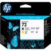 Resim Hp 72 Printhead Matte Black & Yellow C9384A Hp C9384A Kafa 