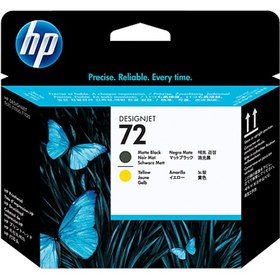Resim Hp 72 Printhead Matte Black & Yellow C9384A Hp C9384A Kafa 