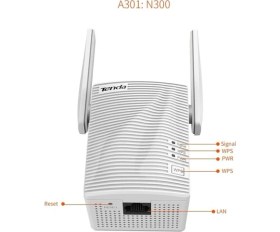 Resim TENDA A301 300Mbps 2 Harici Antenli Kompakt Access Point ve Menzil Genişletici 