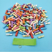 Resim hsarı 200'lü Renkli Yazısız Not Kağıtları Dekoratif Hediyelik 