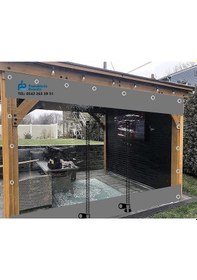 Resim Pvc Şeffaf Branda Kış Bahçesi Fermuarlı 150 X 250 Diğer 